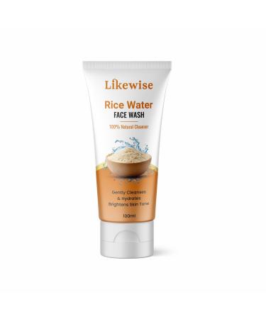 Likewise Rice Water Face Wash For Glass Skin With Rice Water & Niacinamide | For Hydrating Glowing & Brightens | Face Wash For Men & Women | All Skin Type (100 ml)