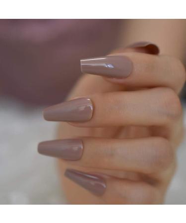 HUJL Artificial Nails - Thick Reusable Acrylic Nail Tips for Stunning Manicures | 24-Piece Set - Buy Online on GoSupps.com