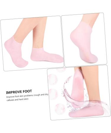 FRCOLOR 2 Pairs Sock Heels Booties for Women Lotion Sebs Sole Pads Skin Soles Dry-Proof Skin Protect Soles Foot High Heel Moisture Cream Short Boots Women's Gel Pink - Buy Online on GoSupps.com