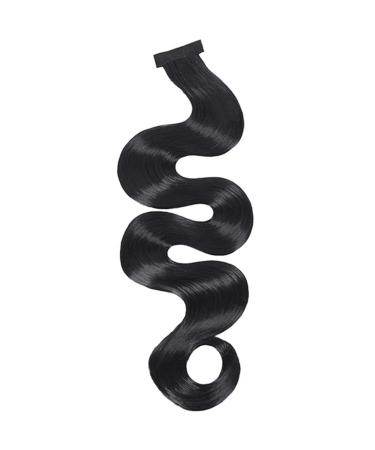 FRCOLOR vintage wavy wig hair extension wig extensions hair tie womens wigs hair buns women wigs curly hair wig wrap around hair extension Miss hair accessories High temperature wire wave 25X4CM Black