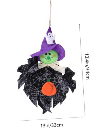 HOMSFOU 1 Pc halloween puppet ornaments halloween home decor halloween decorations light house decorations for home ghost decor halloween pumpkin decorations scarecrow ornaments household Black 34x33x3cm - Buy Online on GoSupps.com