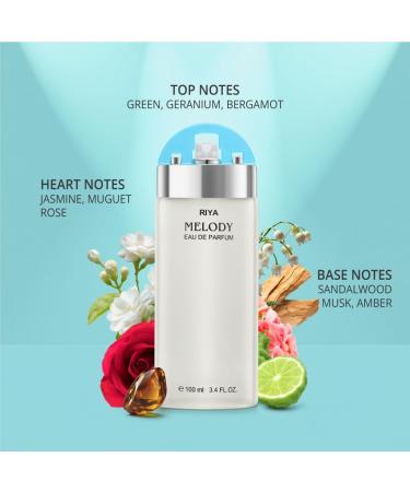 Melody Perfume For Women Eau De Parfum Spray Floral Citrus 100 ML Mild Fragrance Long Lasting Fragrance/Morning Fresh Feeling/Women s Perfume - Buy Online on GoSupps.com