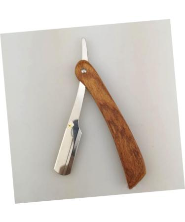 Minkissy Double Hairdresser Razor - Portable Vintage Men's Razor | Metal & Bamboo Shaving Tool for Stylish Grooming - Buy Online on GoSupps.com