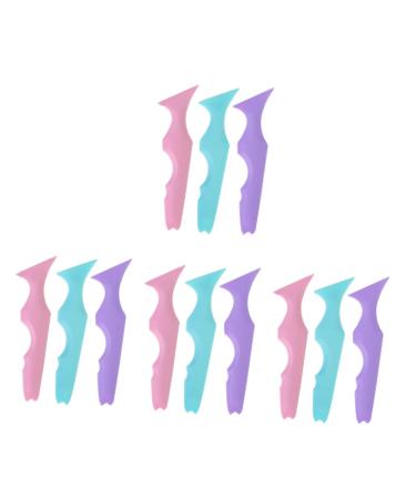 Baluue 12 Pcs Silicone Beauty Ruler Girl Makeup Tools Eyeliner Wearing Aid Mascara Drawing Aid Lash Mascara