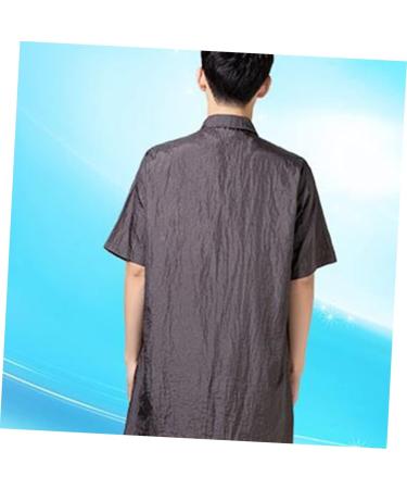 SOESFOUFU Woman Hair Dye Clothes Men Jackets Barber Apron Cape Hair Dye Jacket Nursing Gown Mens Coat Thobes for Men Barber Vest Tank Tops Hair Dye Short Sleeve Work Nursing Clothes Shirt - Buy Online on GoSupps.com