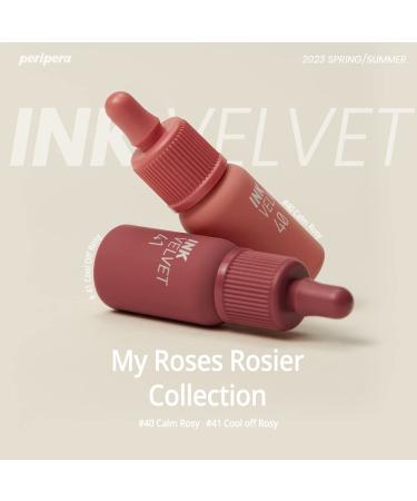 Peripera Ink the Velvet Lip Tint - High Pigment, Longwear, Weightless - 041 Cool Off Rosy - Buy Online on GoSupps.com
