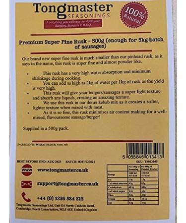 Premium Superfine Rusk - 500g for Sausage Making - Buy Online on GoSupps.com