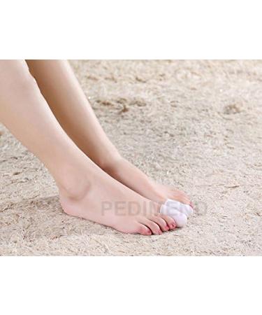 PediMend Big Toe Silicone Protector Sleeves for Blisters, Corns, Ingrown Toenails - Pain Relief for Men & Women - 1 Pair (White) - Buy Online on GoSupps.com