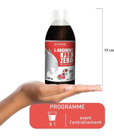 L-Arginine Pro Zero Arginine Body Building Liquid Vegan 500 ml L-Arginine 100% Pure Intense Efforts and Recovery French Eric Favre Laboratory Red Fruits - Buy Online on GoSupps.com