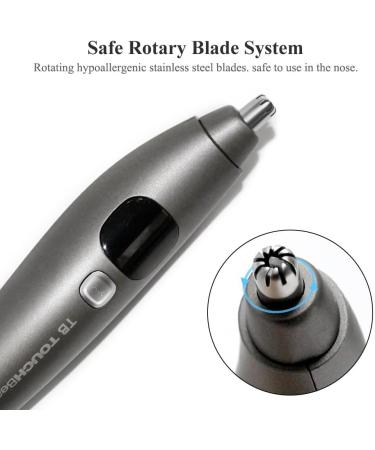 TOUCHBeauty Nose & Ear Hair Trimmer - Smart LCD Painless & Precise Cordless Waterproof Dual Edge Blades - Ideal for Men & Women Compact & Portable - Buy Online on GoSupps.com