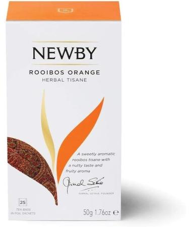 Newby Teas Classic Rooibos Orange Teabags 25-Count - Exquisite Blend for a Refreshing Experience - Buy Online on GoSupps.com