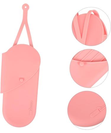 Baluue Curling Iron Storage Bag Hair Crimper Curlers Storage Bags Curling Wand Hair Curler 29.50X13.50X2.00CM Pink - Buy Online on GoSupps.com
