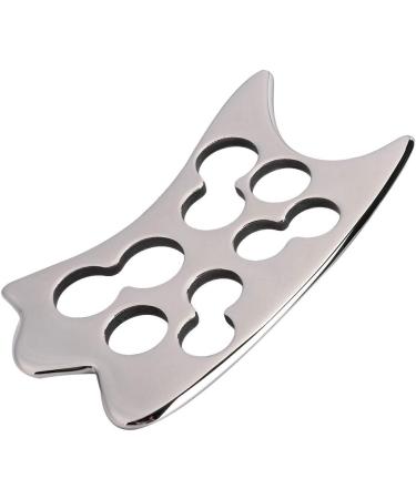 Verdant Touch Gua Sha Board - 304 Stainless Steel Body Massage Tool for Health & Acupuncture | International Shipping - Buy Online on GoSupps.com