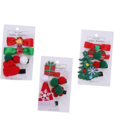 FRCOLOR 9 Sets Infant Hair Clips Girl Hair Clips Hair Accessories for Girls Xmas Hair Bows Christmas Hair Pins Xmas Hair Clips Christmas Barrettes Kid Barrettes for Christmas Kids Hair Pin - Buy Online on GoSupps.com