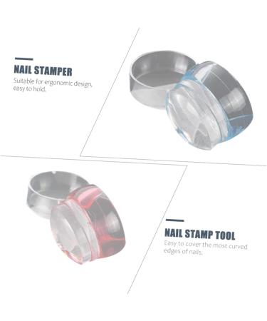 3 Sets Nail Stamp Tool DIY nail stamper nail soft clear nail stamper silicone manicure scrapers nail stamper tools manicure stamper gel nail kits Scrapping Tools French impression - Buy Online on GoSupps.com