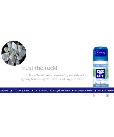 Kiss My Face Signature Bundles - Liquid Rock Aluminum Chlorohydrate Free Roll-On Deodorant Fragrance Free 3 Oz 3 Count - Buy Online on GoSupps.com
