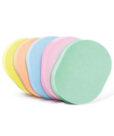 6 pieces natural large oval shape soft powder squad make-up cosmetic facial cleaning peeling sponge pout dough facial cleaning make-up distance tools