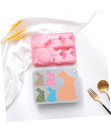Alipis 2pcs Easter Cake Mold Cake Pan Candle Molds Silicone Molds Molde De para Resina Rabbit Mold Soap Mold Bunny Mold Silicone Food-Grade Silicone Mold Chocolate Bunny Molds Silica Gel - Buy Online on GoSupps.com