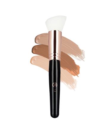 Professional Mini Angled Brush - For Under-Eye Nose Contour Brush for Concealing Blending Setting and Buffing with Powder Liquid Cream - 1.3 Angled Contour Brush