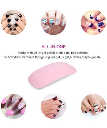 Yolistar UV LED Nail Lamp | Portable 6W Nail Dryer with 2 Timers | Semi-Permanent Gel Polish Dryer | Mini Professional Nail Lamp - Buy Online on GoSupps.com