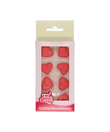 FunCakes Sugar Decorations Hearts Red Set/8 - Buy Online on GoSupps.com