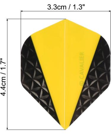 Patikil Dart Flights - Yellow PET Standard Darts Accessories for Soft & Steel Tip Replacement - Buy Online on GoSupps.com