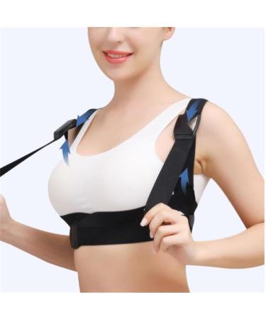 DFHBFG Sitting Posture Anti-Hunchback Correction Artifact Breathable Hunchback Adult Invisible Orthodontic Belt(Size:Large) Large D