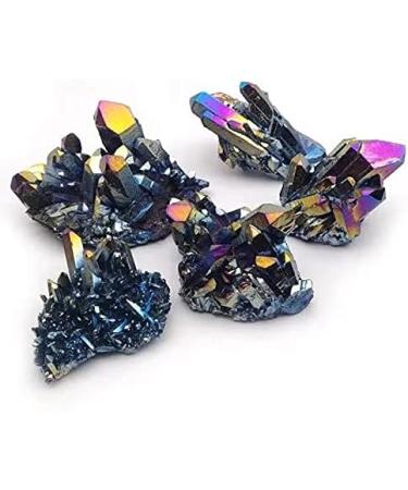 1pc 200g-260g Natural Rainbow Stone Titanium Coated Crystals Angel Aura Quartz Clusters Chakra Reiki Balancing - Buy Online on GoSupps.com