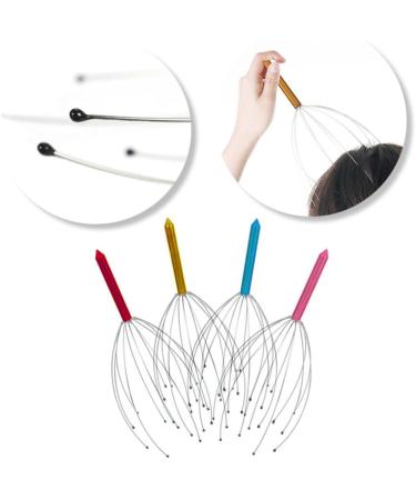 Frcolor 8 STK Portable Scalp Massage Devices Head Scratcher for Hair Stimulation & Relaxation | International Shipping Available - Buy Online on GoSupps.com
