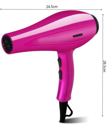 1200Watt Hair Dryer Professional Negative Ionic Salon Blow Dryer Fast Drying Quiet Hairdryer Color: Rose Red - Buy Online on GoSupps.com