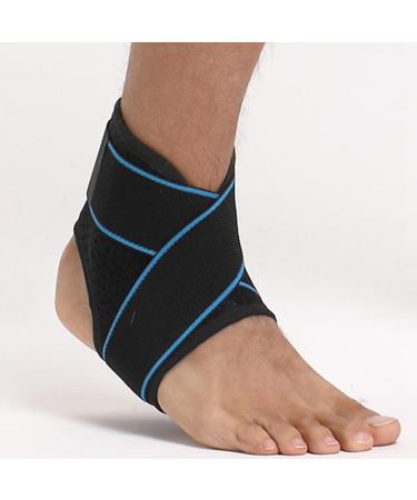 Adjustable Unisex Ankle Support Brace - Sturdy Elastic Compression Wrap for Running & Injury Protection - Buy Online on GoSupps.com