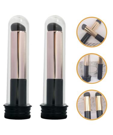 Mipcase Silicone Lip Brush Set - 2 Reusable Applicators for Lipstick Lip Balm Lip Gloss & Concealer - Buy Online on GoSupps.com