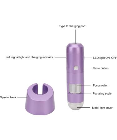 Scalp Analyzer Device WiFi Wireless 5 to 200X Portable Skin Hair Scalp Detector LED Intelligent Hair Analyser Machine - Buy Online on GoSupps.com