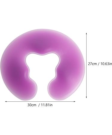 Lurrose Silicone Face Rest Pillow - Soft Massage Cushion for Skin Care and Relaxation - Purple - Buy Online on GoSupps.com