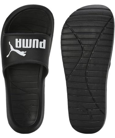 PUMA Unisex Divecat V2 Slide Sandals - 43 EU - Puma Black & White | Stylish Comfort for All Occasions - Buy Online on GoSupps.com