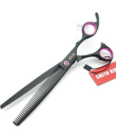 8.0 inches Professional Dog Grooming Scissors Set Straight & thinning & Curved & chunkers with Comb in 1 Set (Black) - Buy Online on GoSupps.com