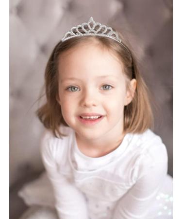 Yean Silver Rhinestone Princess Tiara Crown - Crystal Birthday Headband for Women/Girls - Hair Accessory - Buy Online on GoSupps.com