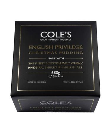 Cole'S English Privilege Christmas Pudding 680G