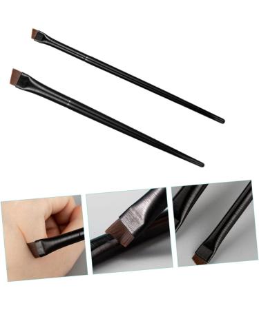 Healeved 6 Sets Eyeliner Brush Makeup Brush Multi Function Eyebrow Brush Ear Wood Black - Buy Online on GoSupps.com