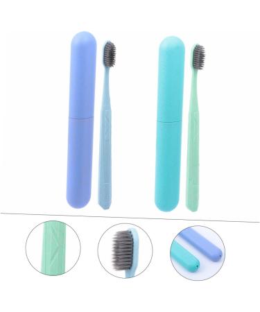 Gatuida 6 STK Gum Care Natural Toothbrush Set Eco-Friendly Adult Toothbrushes with Travel Case & Wheat Box for International Shipping - Buy Online on GoSupps.com