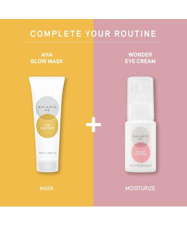 Balance Me AHA Glow Mask with Glycolic Acid - Brighten, Plump, and Purify | 50ml - Natural, Vegan & Cruelty-Free | Made in UK - Buy Online on GoSupps.com