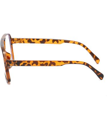 JOVAKIT Aviator Blue Light Glasses for Men & Women | Retro 70s Style Anti Eyestrain Computer Glasses | Brown Tortoise 58mm - Buy Online on GoSupps.com