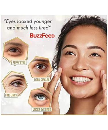 CSVAM 24k Gold Under Eye Mask - 20 Pairs for Dark Circles, Puffiness, Wrinkles - Anti Aging Collagen Eye Patches for Puffy Eyes and Bags - Buy Online on GoSupps.com
