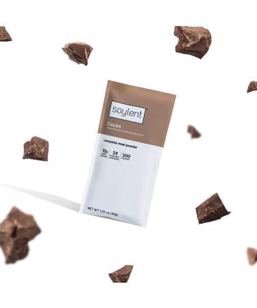 Soylent Vegan Protein Meal Replacement Powder Travel Pack - 10 Ct Cacao 1.59 oz (Pack of 10) - Buy Online on GoSupps.com