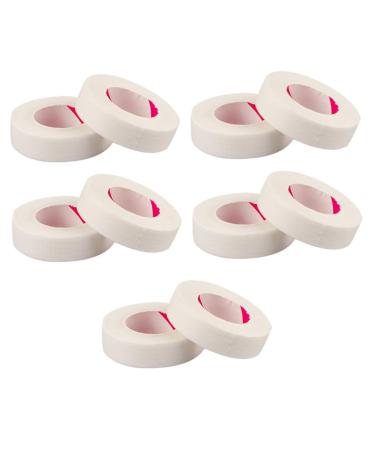 MAGICLULU 10 Rolls Grafting Tape Eyelash Tape for Lash Extensions Lash Extension Tools Eyelash Tape Adhesive False Eyelashes The Tape Extend Non-woven Tape Miss White Breathable