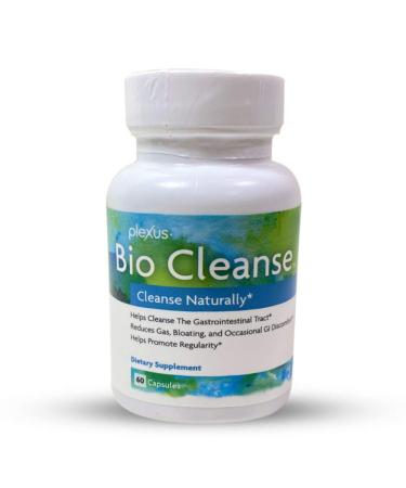 Bio Cleanse 60 Capsules Bottle - Helps Cleanse The Gastrointestinal Tract Reduces Gas Bloating Occasional GI Discomfort by Plexus