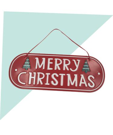 ORFOFE Emblems Ornament Christmas Signs Iron Christmas Door Signs Decorations Decorative Items Window - Buy Online on GoSupps.com