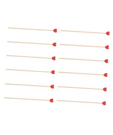 100pcs Plug-in Stick DIY Wood Lollipop Decors Coffee Stirrers Wedding Ceremony Decorations Lollipop for DIY Kid Lovely Wooden Lollipop Food Decor Picks Wood Decor Supplies Cake