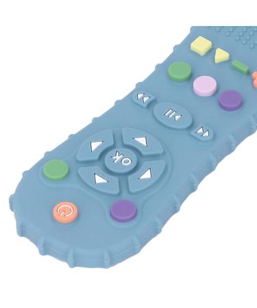 Baby Teething Toy - Flexible Silicone Massager for Soothing Gums, Easy Grip Teether - Blue - Perfect Party Gift for Babies - Buy Online on GoSupps.com