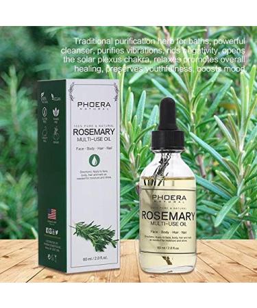 AQUAPURITY PHOERA Multi-Use Oil Anti-Aging 100% Natural With Petals Face Body Hairs Nail Wrinkles Aromatherapy Flowers And Vegetables UK (ROSEMARY OIL) - Buy Online on GoSupps.com